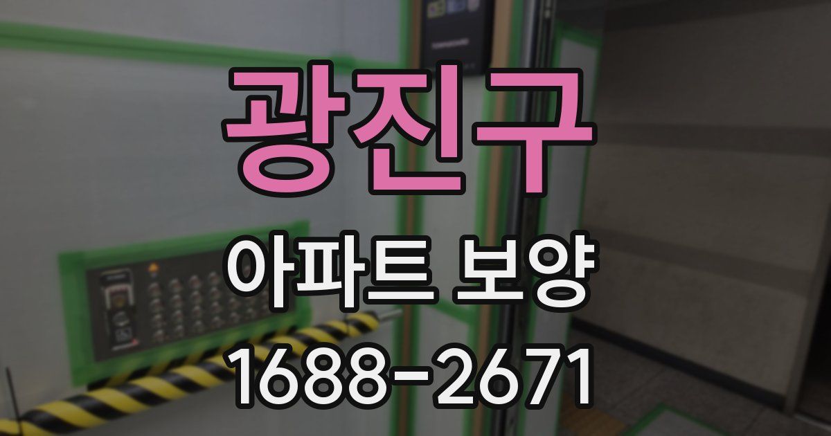 광진구 아파트 보양