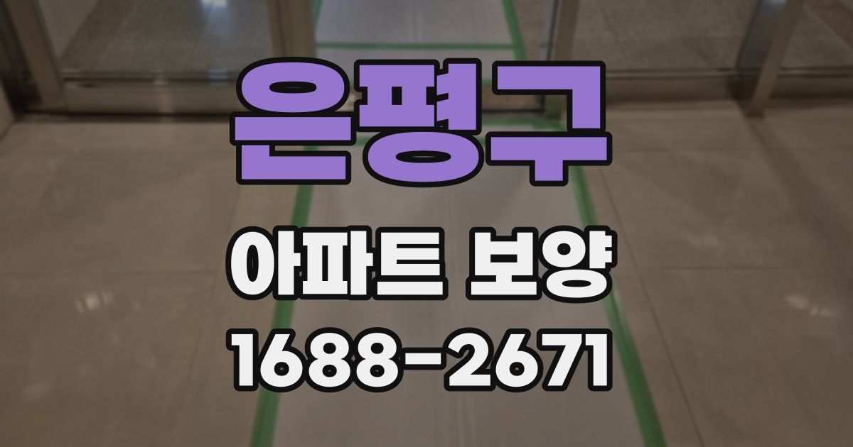 은평구 아파트 보양