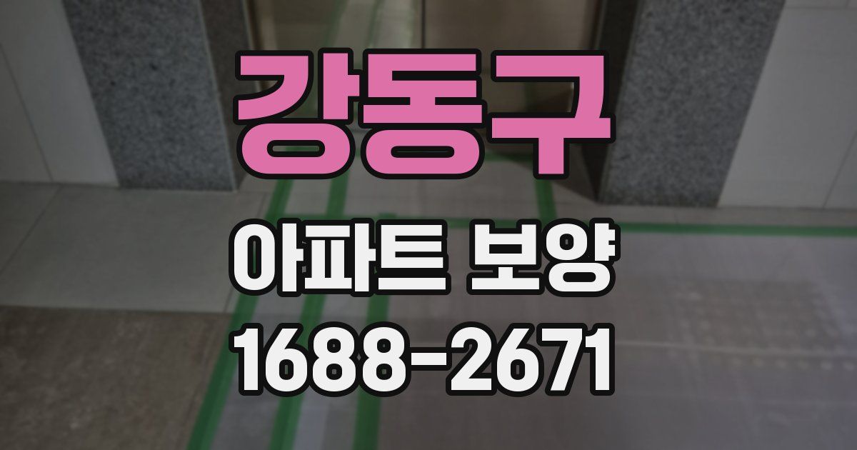 강동구 아파트 보양