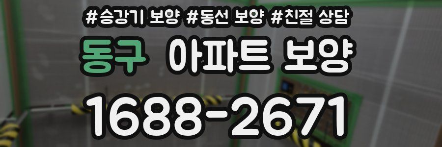 동구 아파트 보양