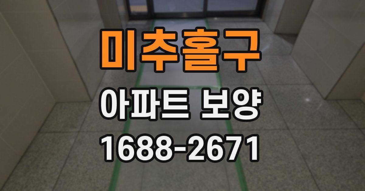 미추홀구 아파트 보양