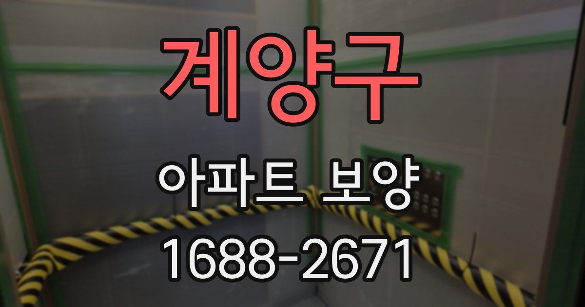 계양구 아파트 보양