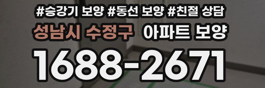 성남시 수정구 아파트 보양