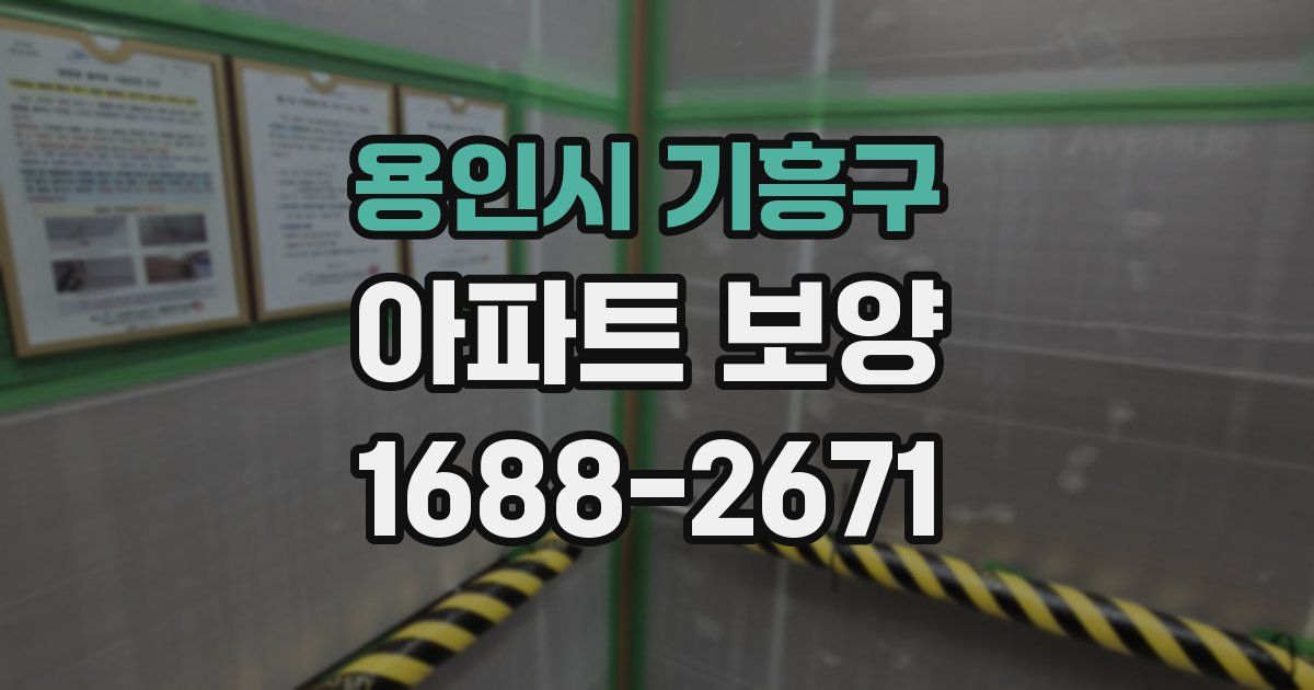 용인시 기흥구 아파트 보양