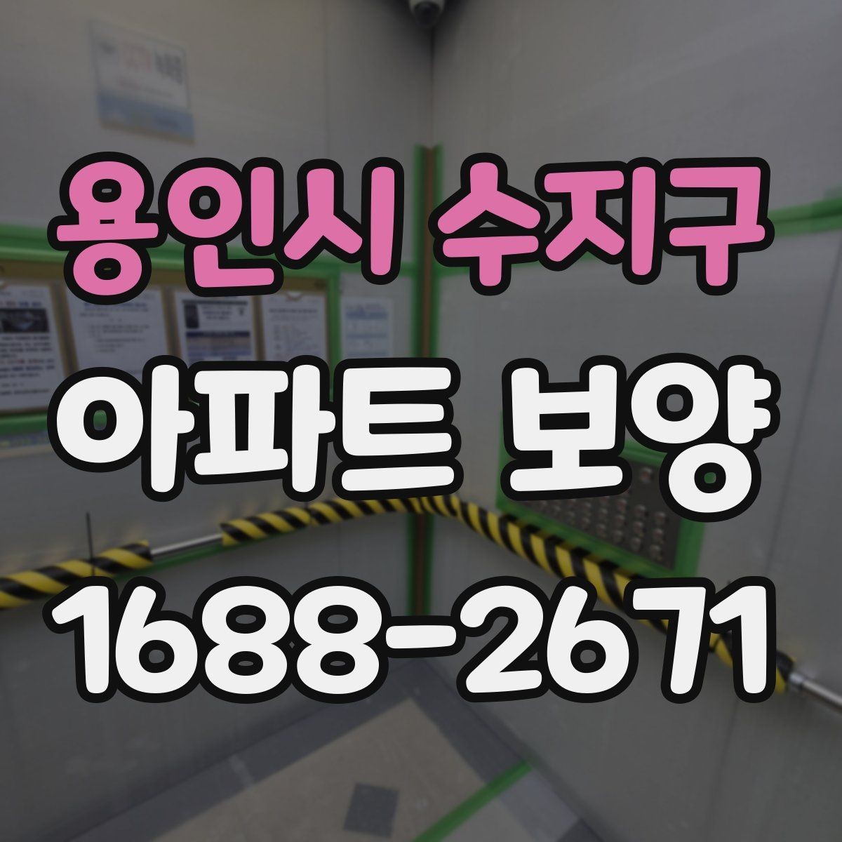 용인시 수지구 아파트 보양 시 현장별 맞춤 대응이 필요한 경우