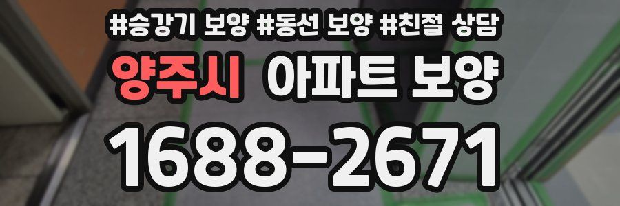 양주시 아파트 보양