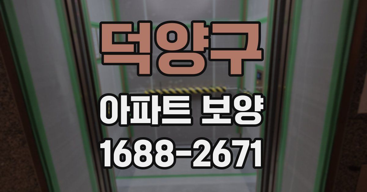 덕양구 아파트 보양