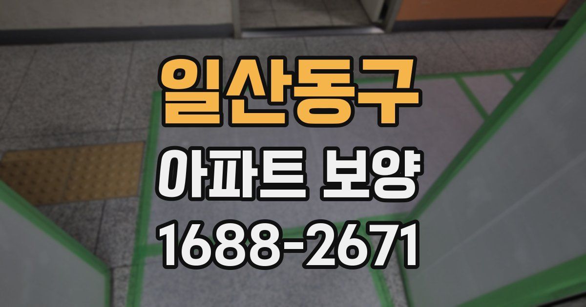 일산동구 아파트 보양