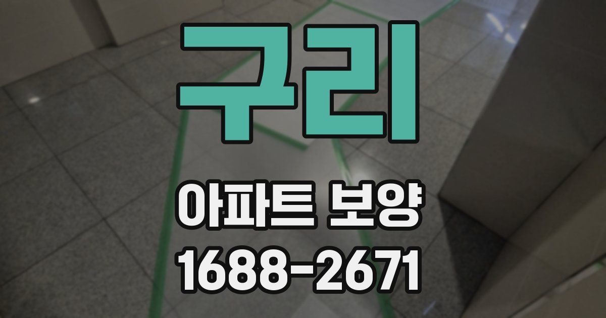 구리 아파트 보양