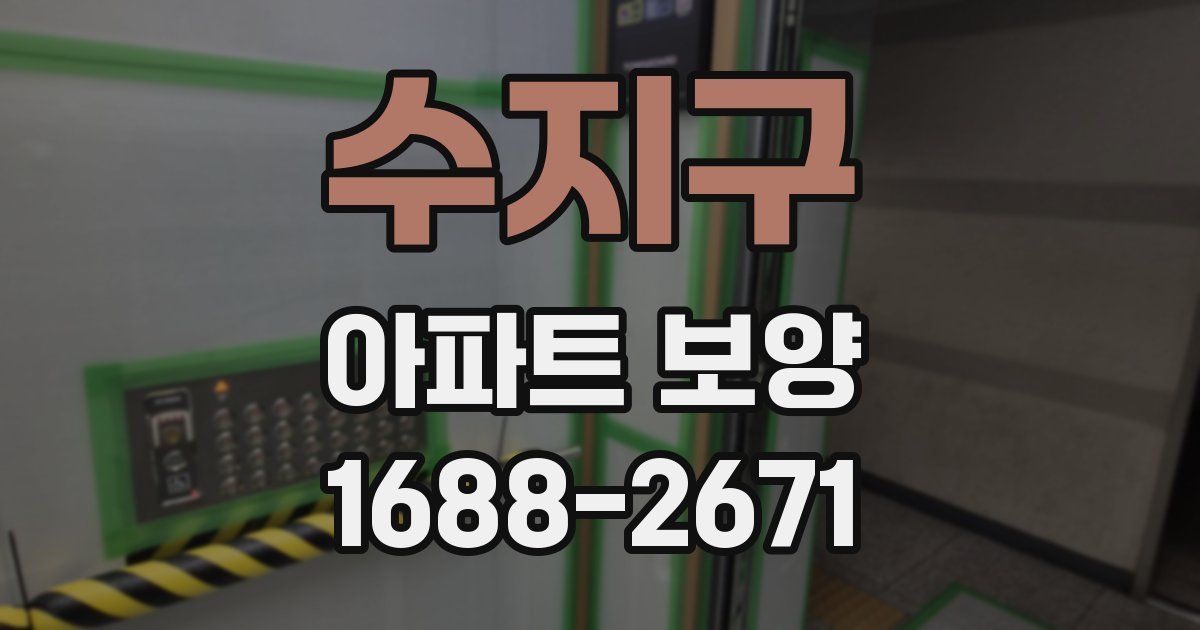수지구 아파트 보양