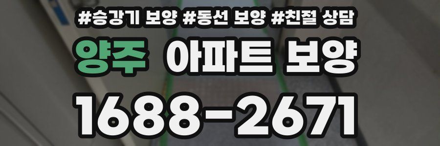 양주 아파트 보양