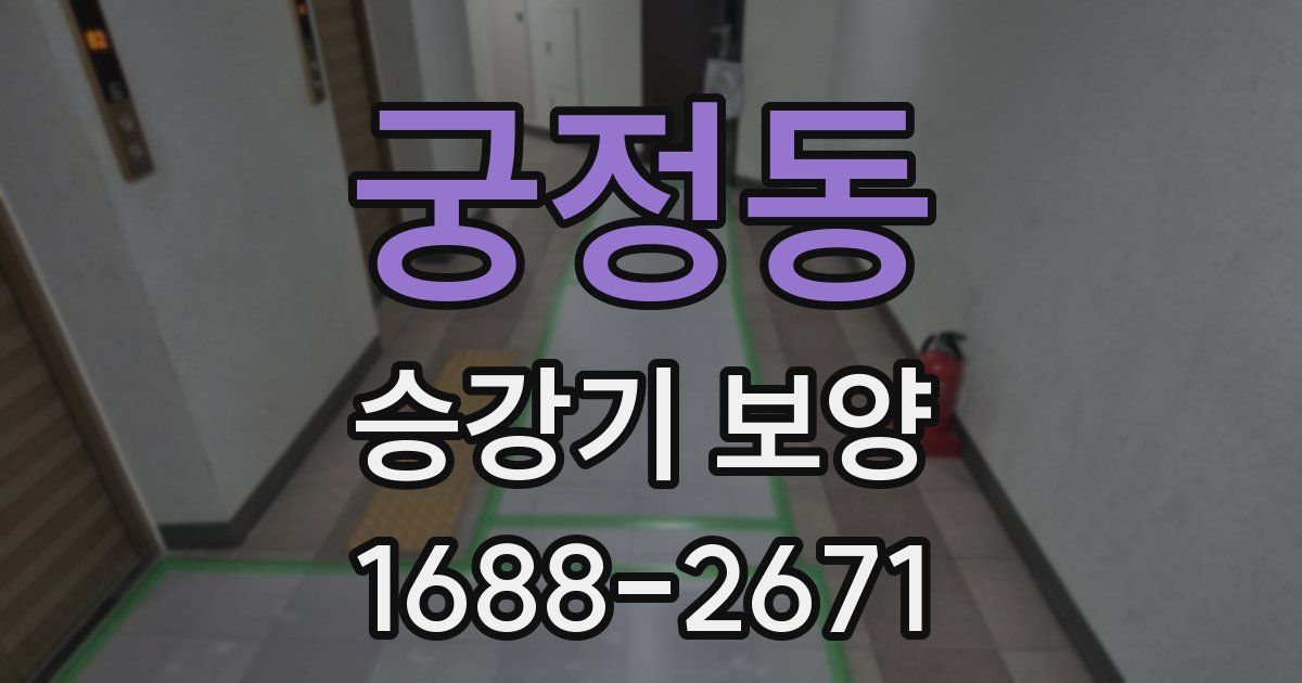 궁정동 승강기 보양