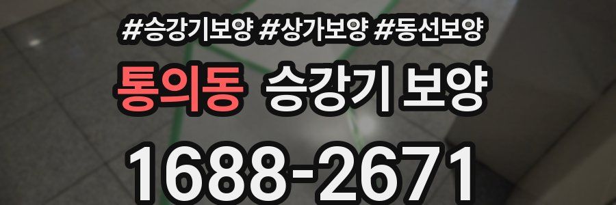 통의동 승강기 보양