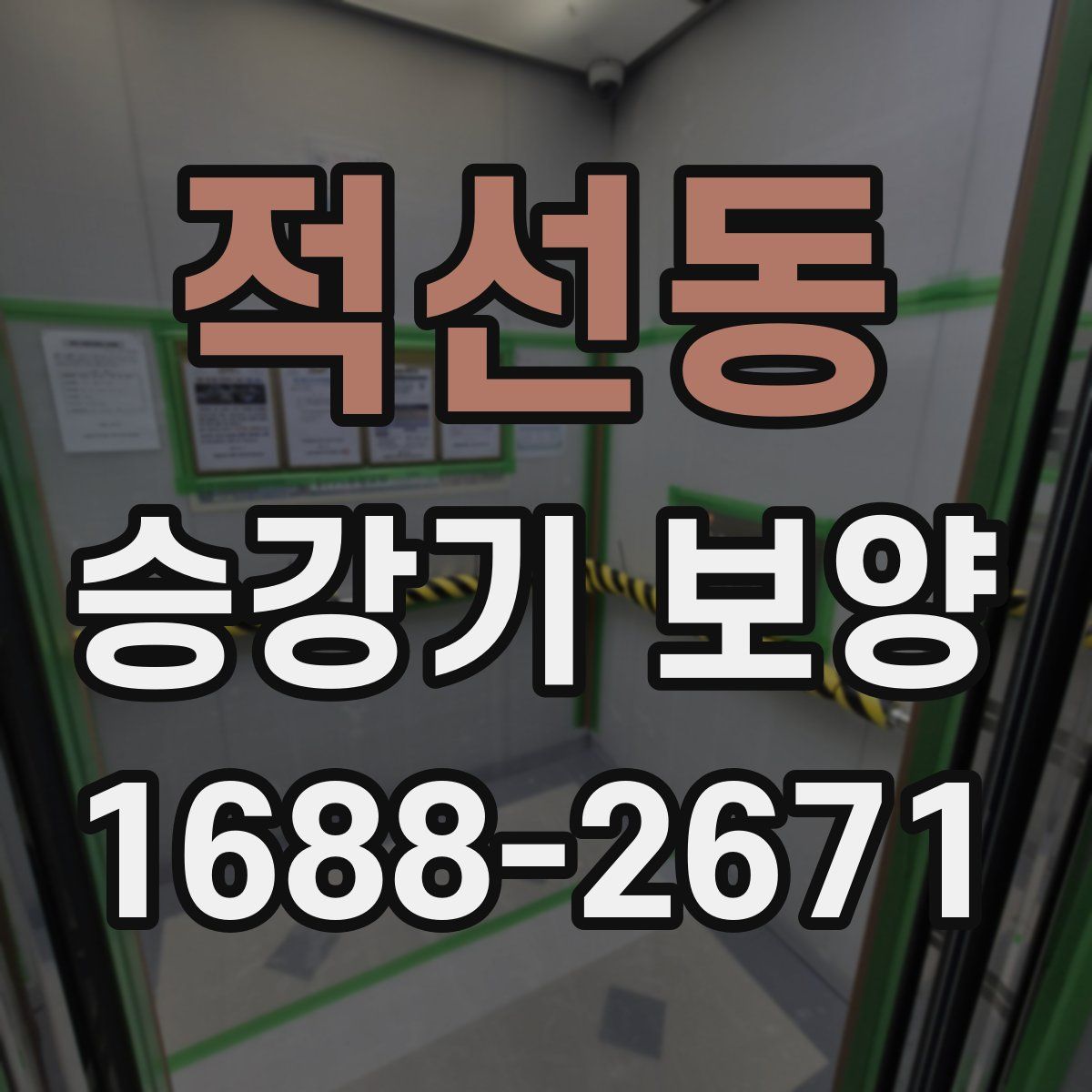 적선동 승강기 보양