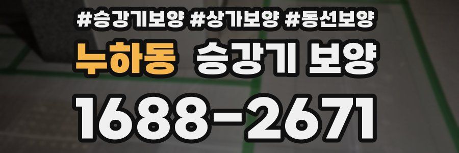 누하동 승강기 보양