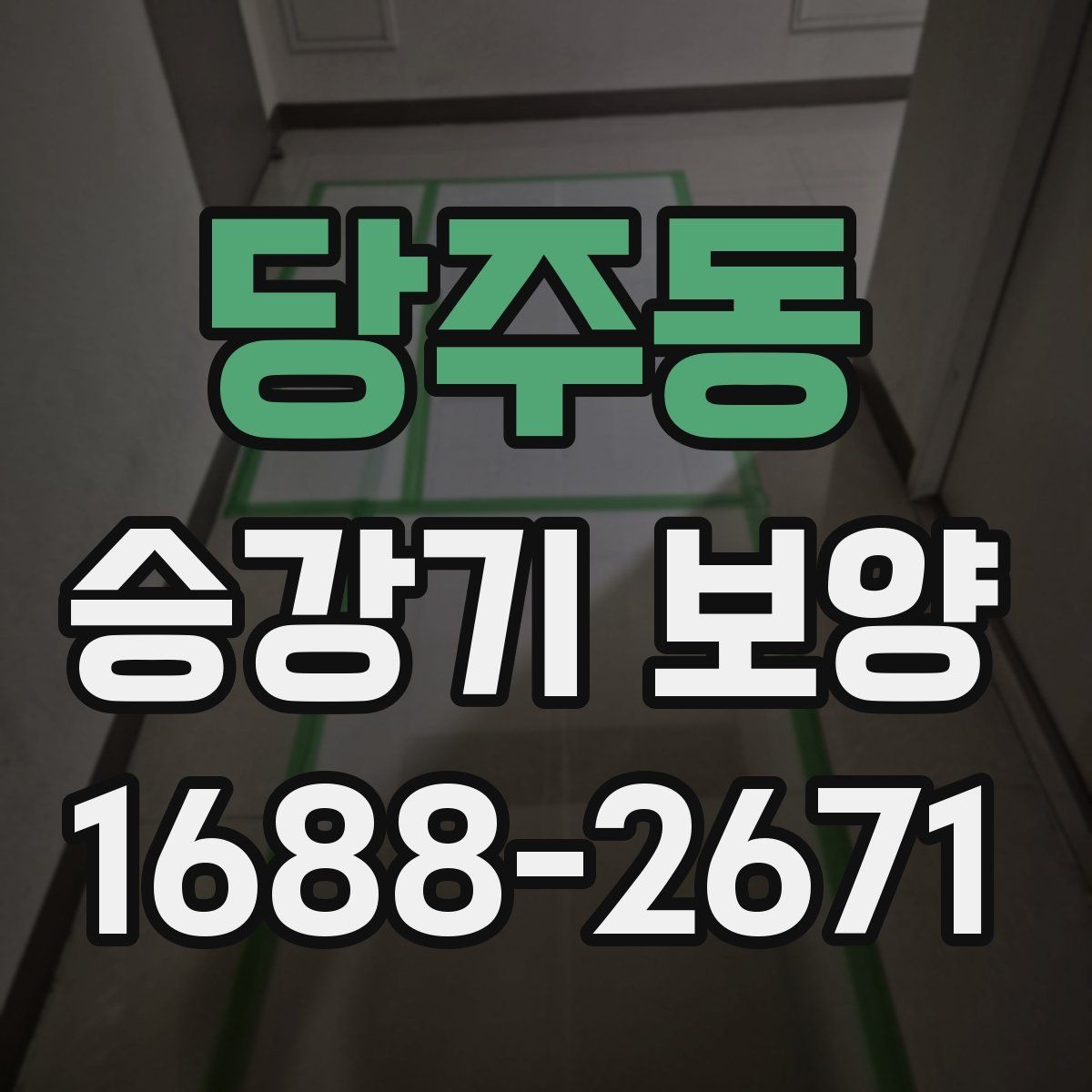 당주동 승강기 보양 시공 전후 체크포인트 정리