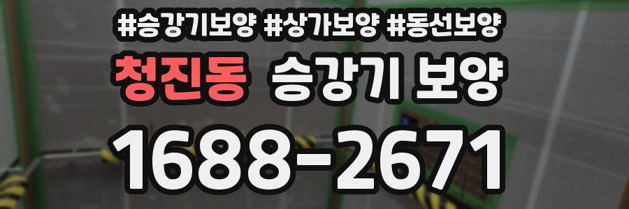 청진동 승강기 보양