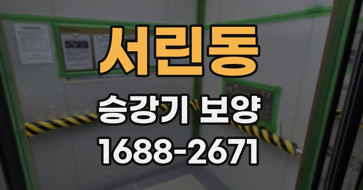 서린동 승강기 보양