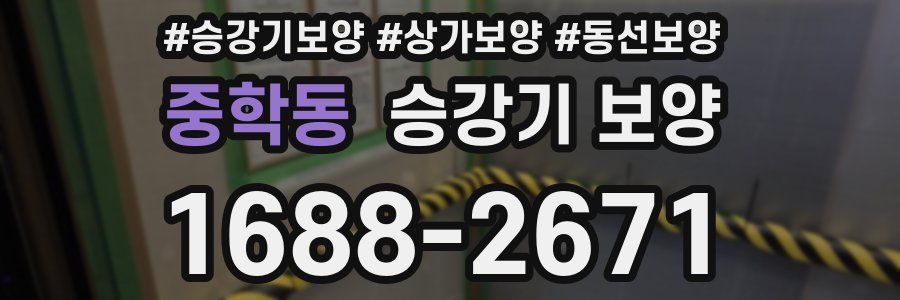 중학동 승강기 보양