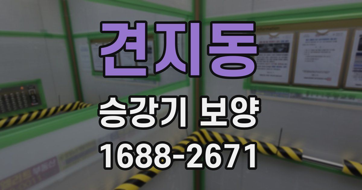 견지동 승강기 보양