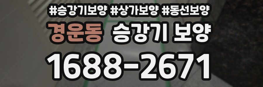 경운동 승강기 보양