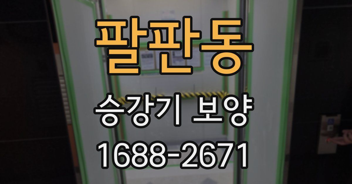 팔판동 승강기 보양