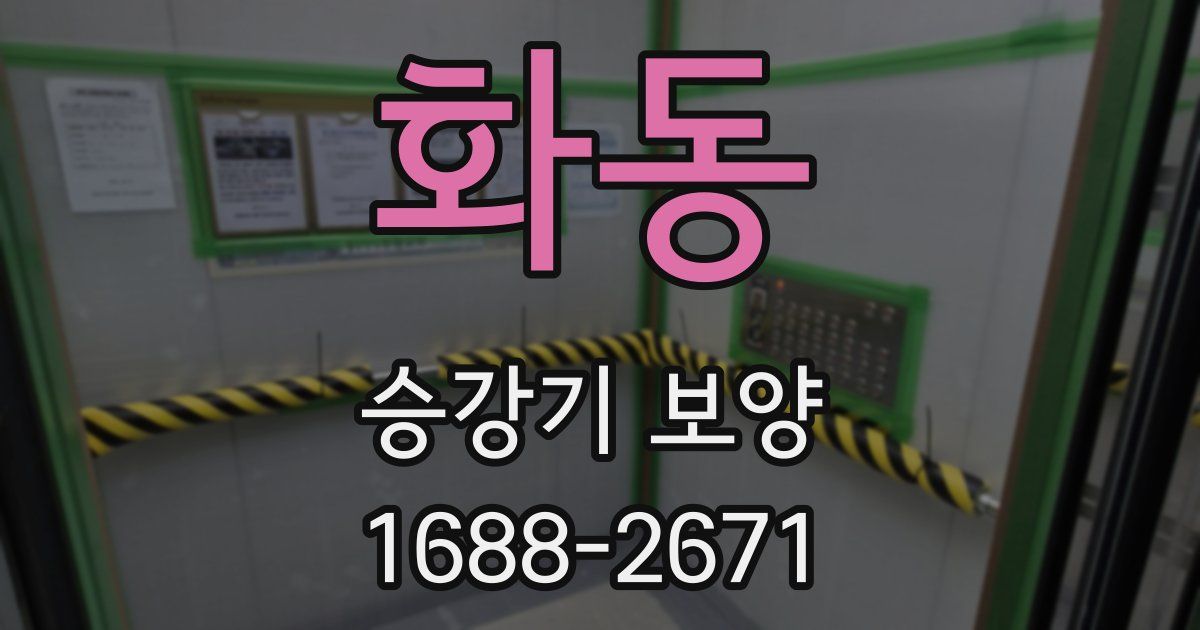 화동 승강기 보양