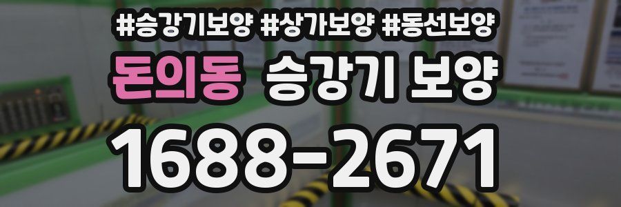 돈의동 승강기 보양