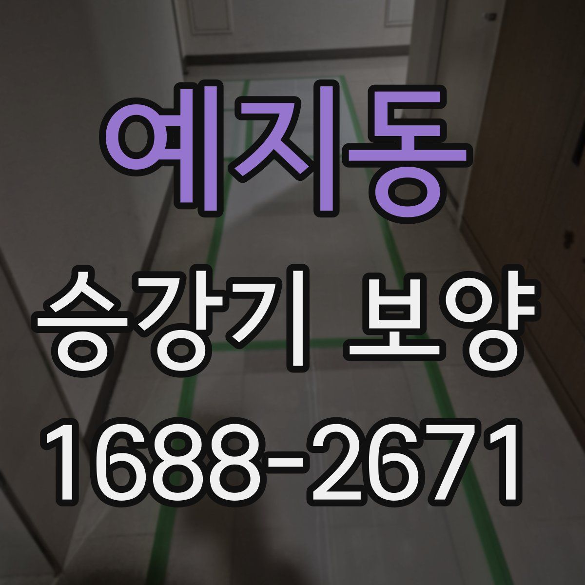 예지동 승강기 보양