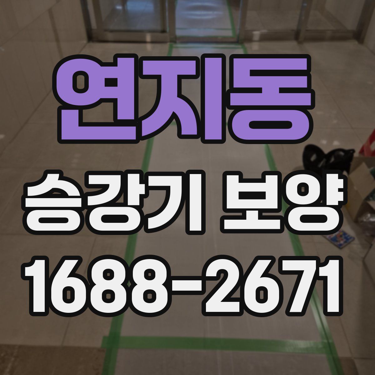 연지동 승강기 보양