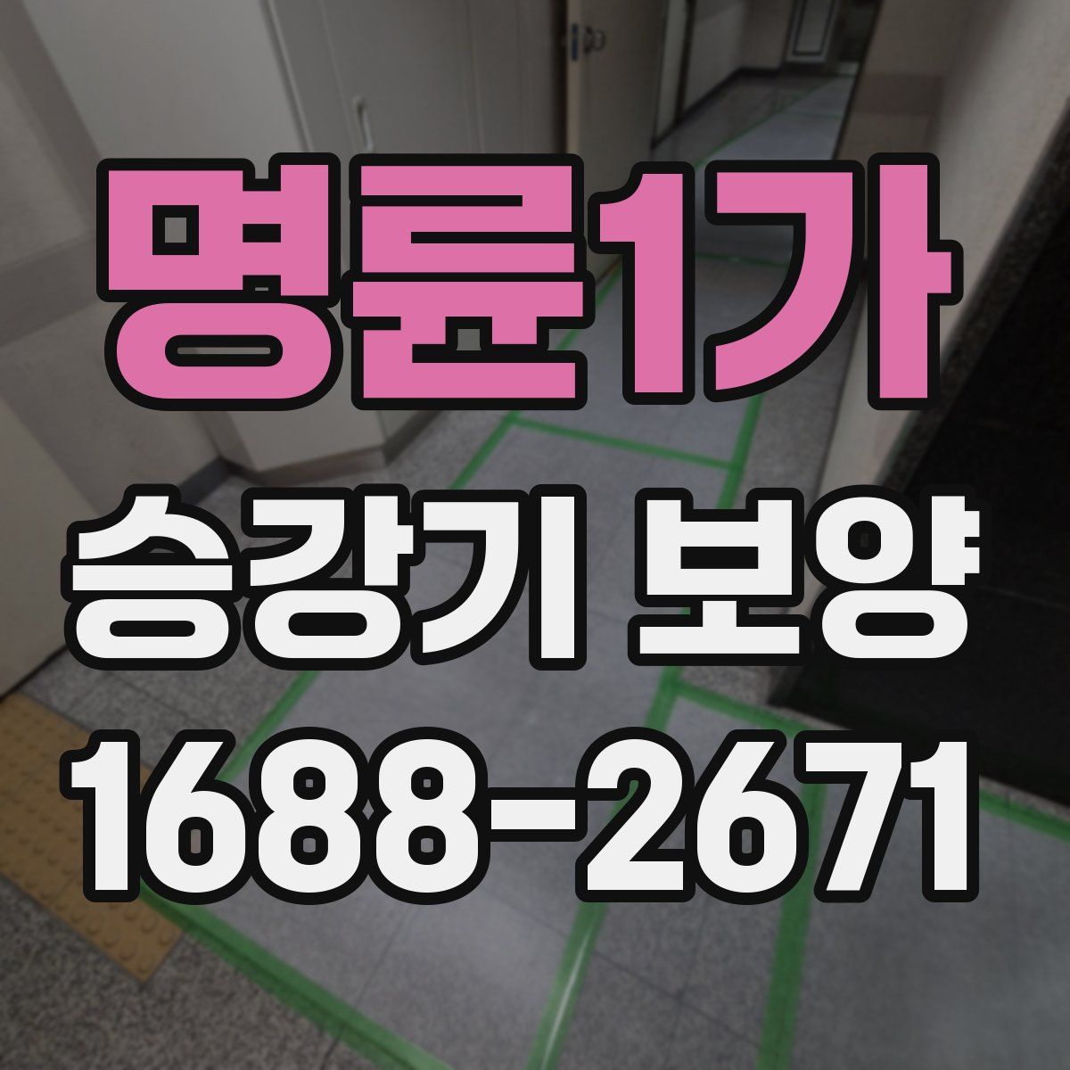 명륜1가 승강기 보양