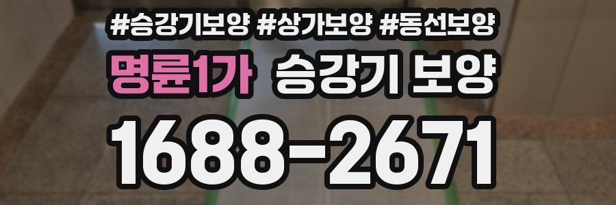 명륜1가 승강기 보양