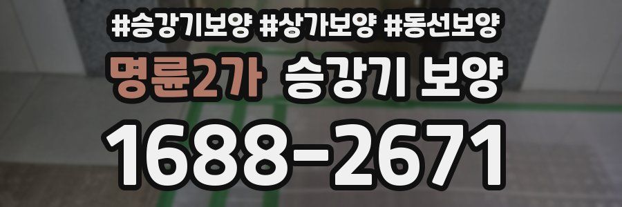 명륜2가 승강기 보양