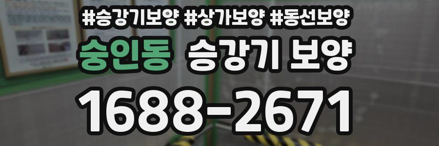 숭인동 승강기 보양