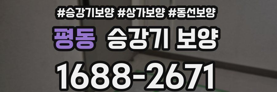 평동 승강기 보양