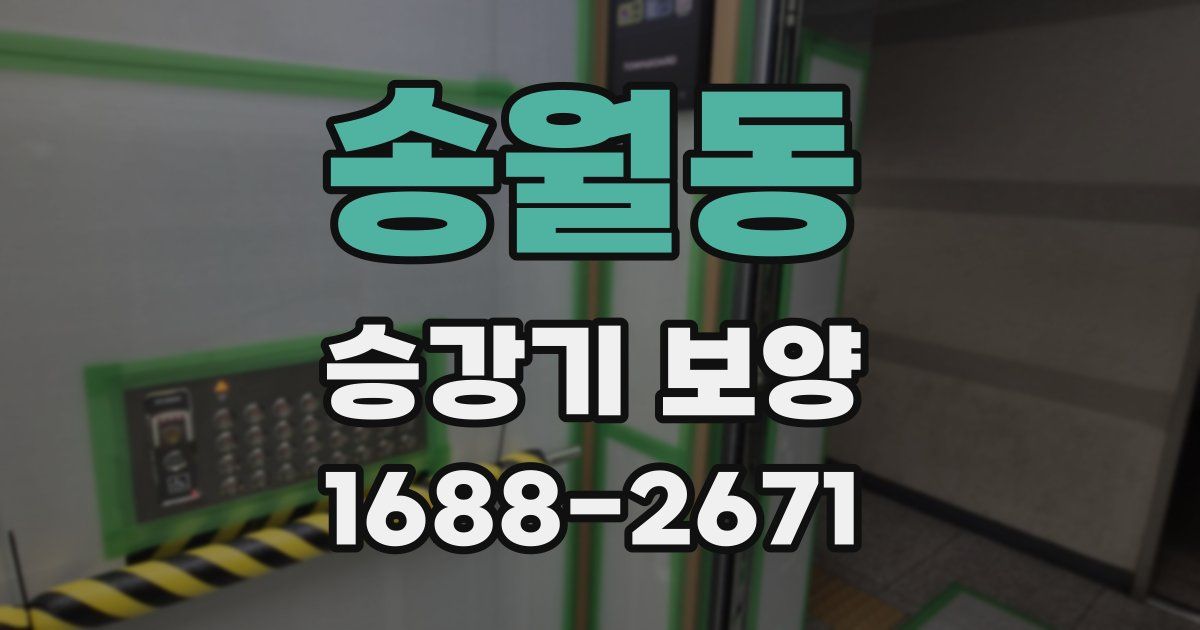 송월동 승강기 보양