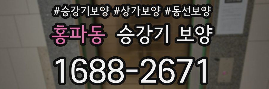 홍파동 승강기 보양