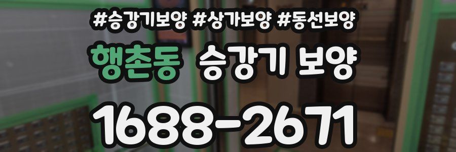 행촌동 승강기 보양