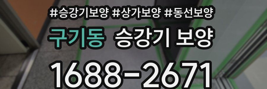 구기동 승강기 보양