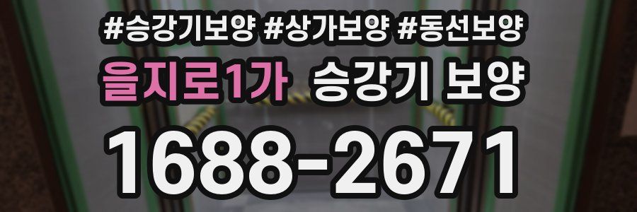을지로1가 승강기 보양