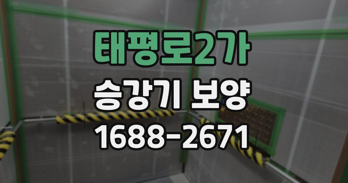 태평로2가 승강기 보양