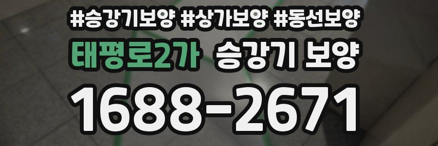 태평로2가 승강기 보양