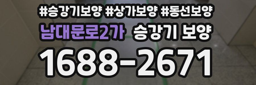 남대문로2가 승강기 보양