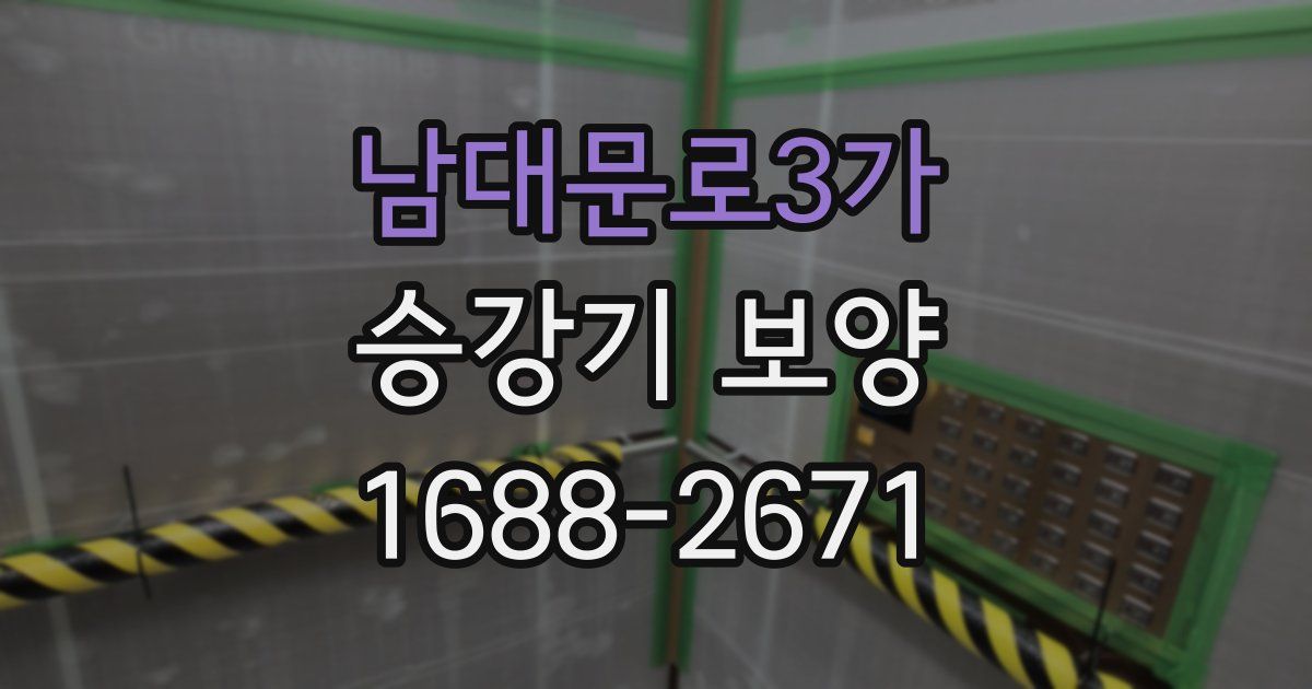 남대문로3가 승강기 보양