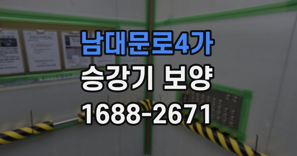 남대문로4가 승강기 보양