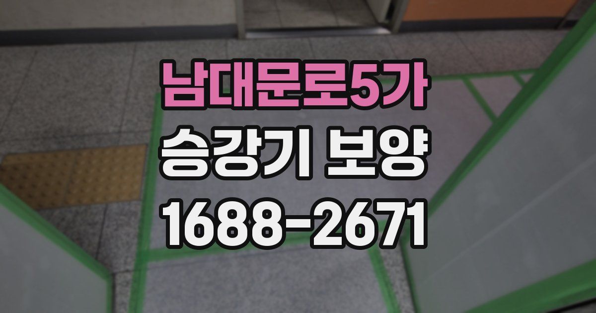 남대문로5가 승강기 보양