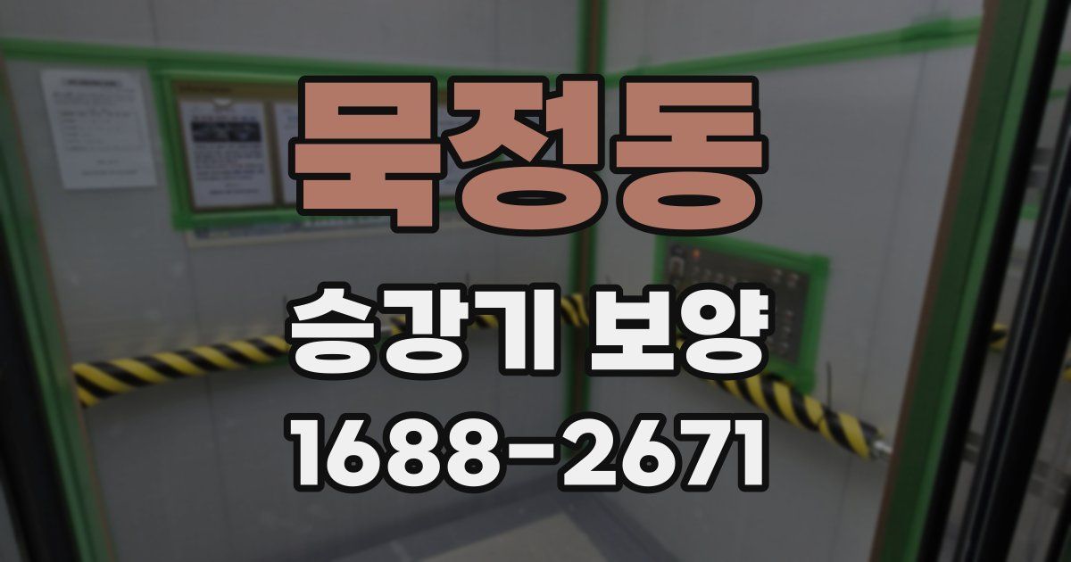묵정동 승강기 보양