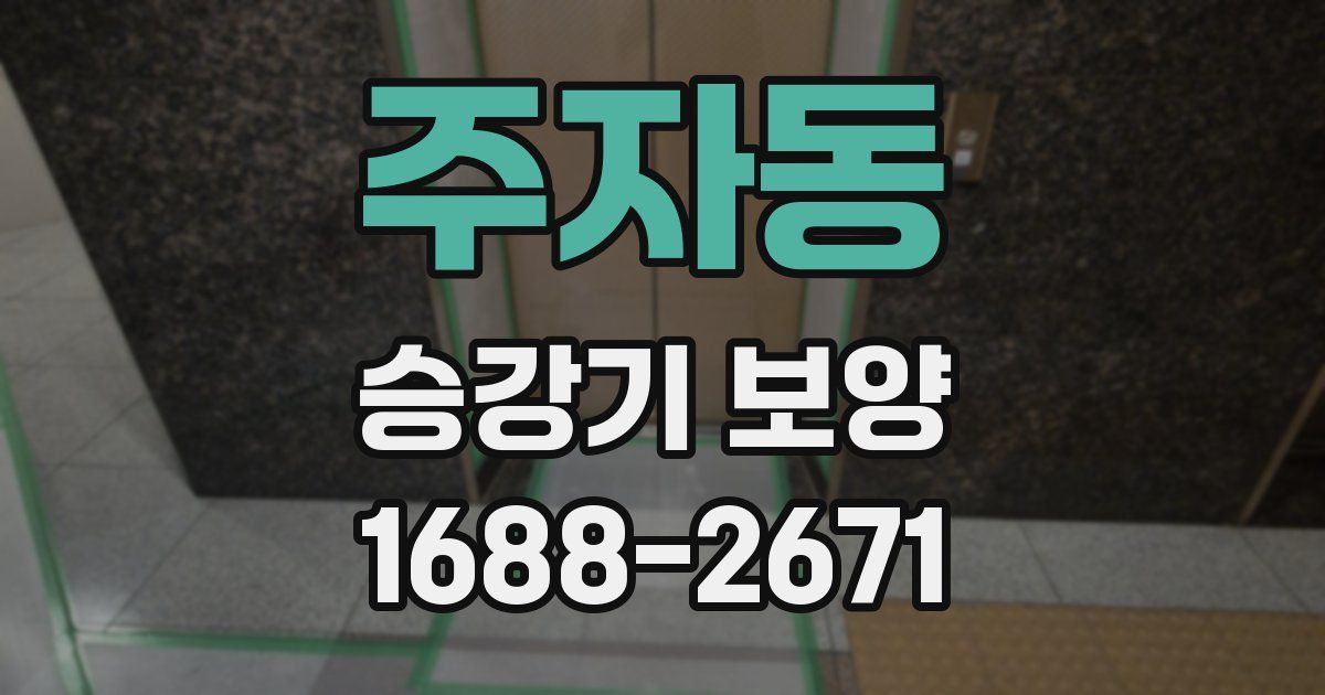 주자동 승강기 보양