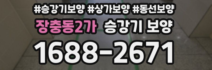 장충동2가 승강기 보양
