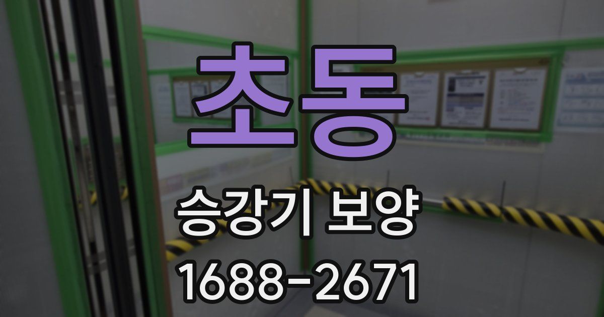 초동 승강기 보양
